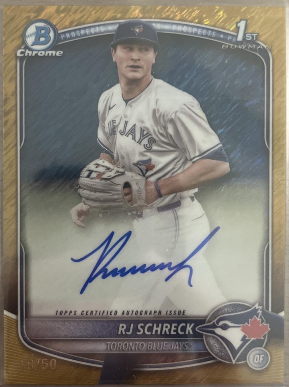 RJ Schreck [Gold Shimmer Refractor] #CPA-RSC