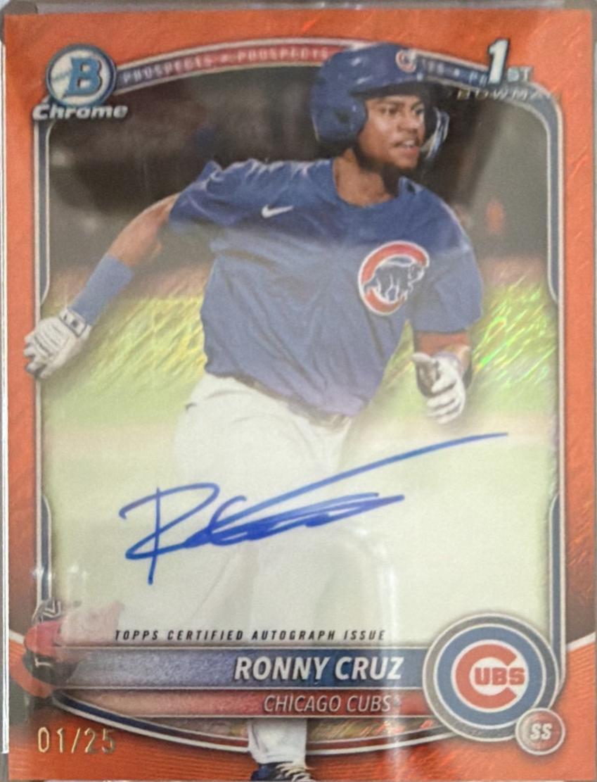 Ronny Cruz [Orange Shimmer Refractor] #CPA-RCR