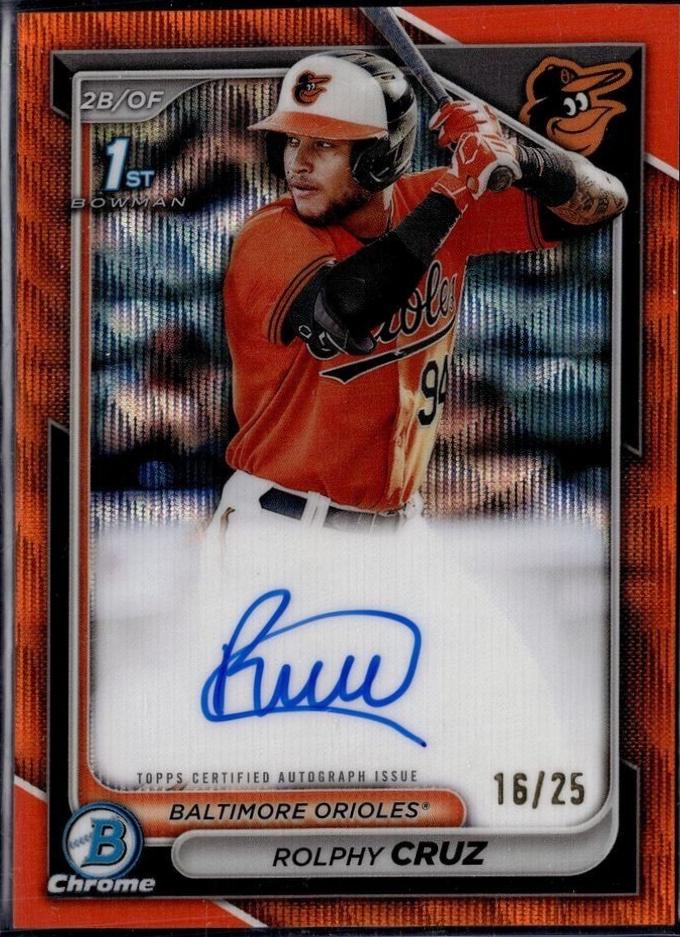 Ronny Cruz [Orange Wave Refractor] #CPA-RCR