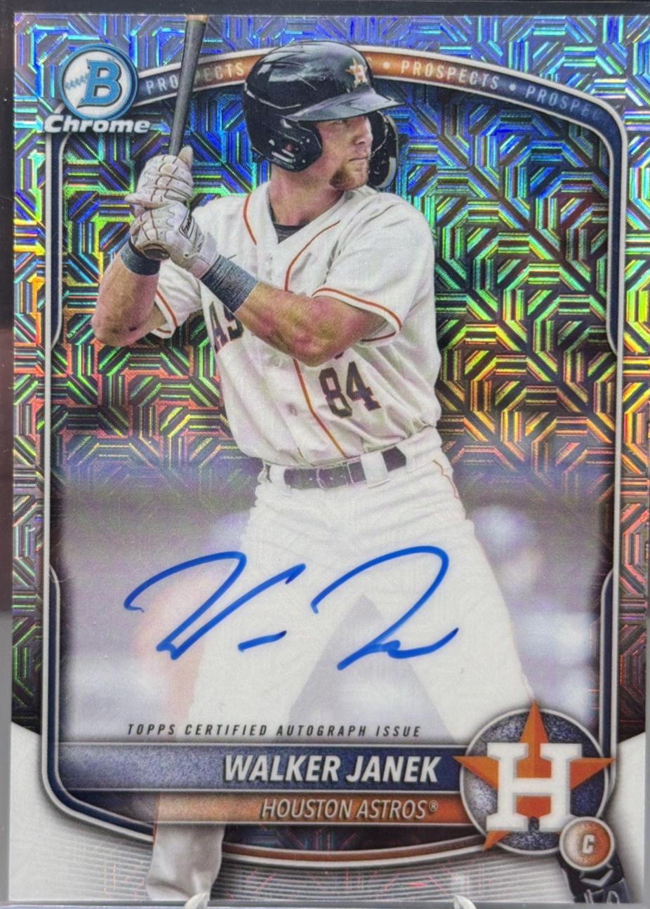 Walker Janek [Yellow Mojo Refractor] #CPA-WJA