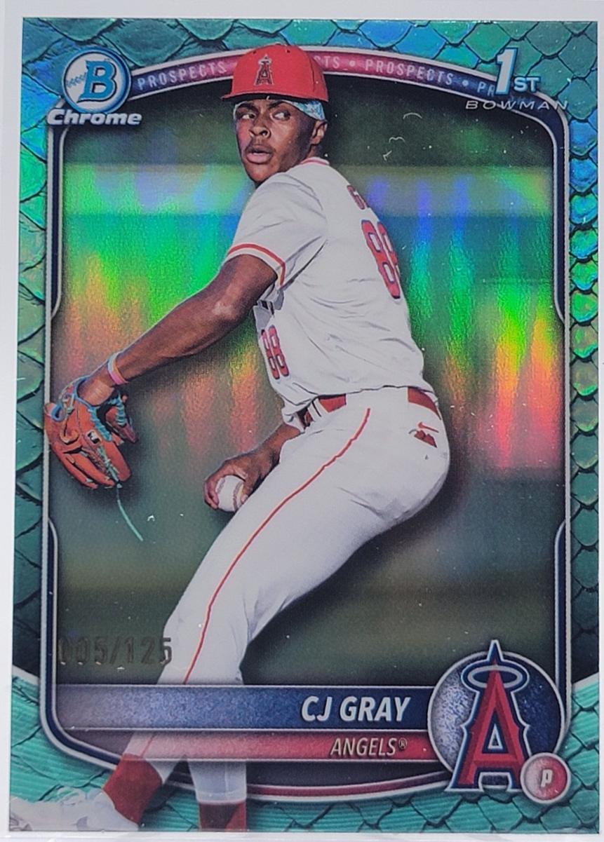 CJ Gray [Aqua Reptilian Refractor] #BDC-197