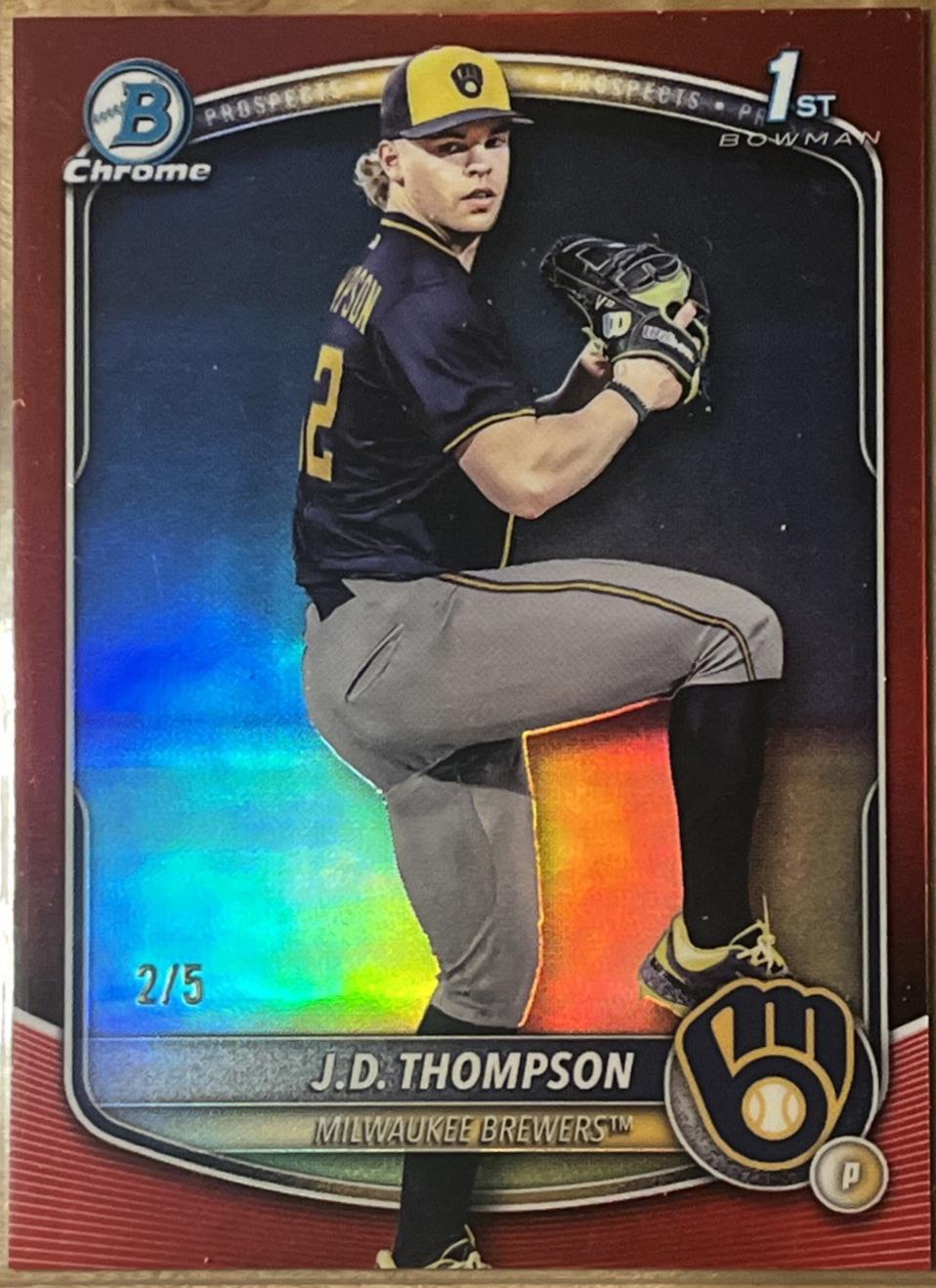 J.D. Thompson [Red Geometric] #BDC-14