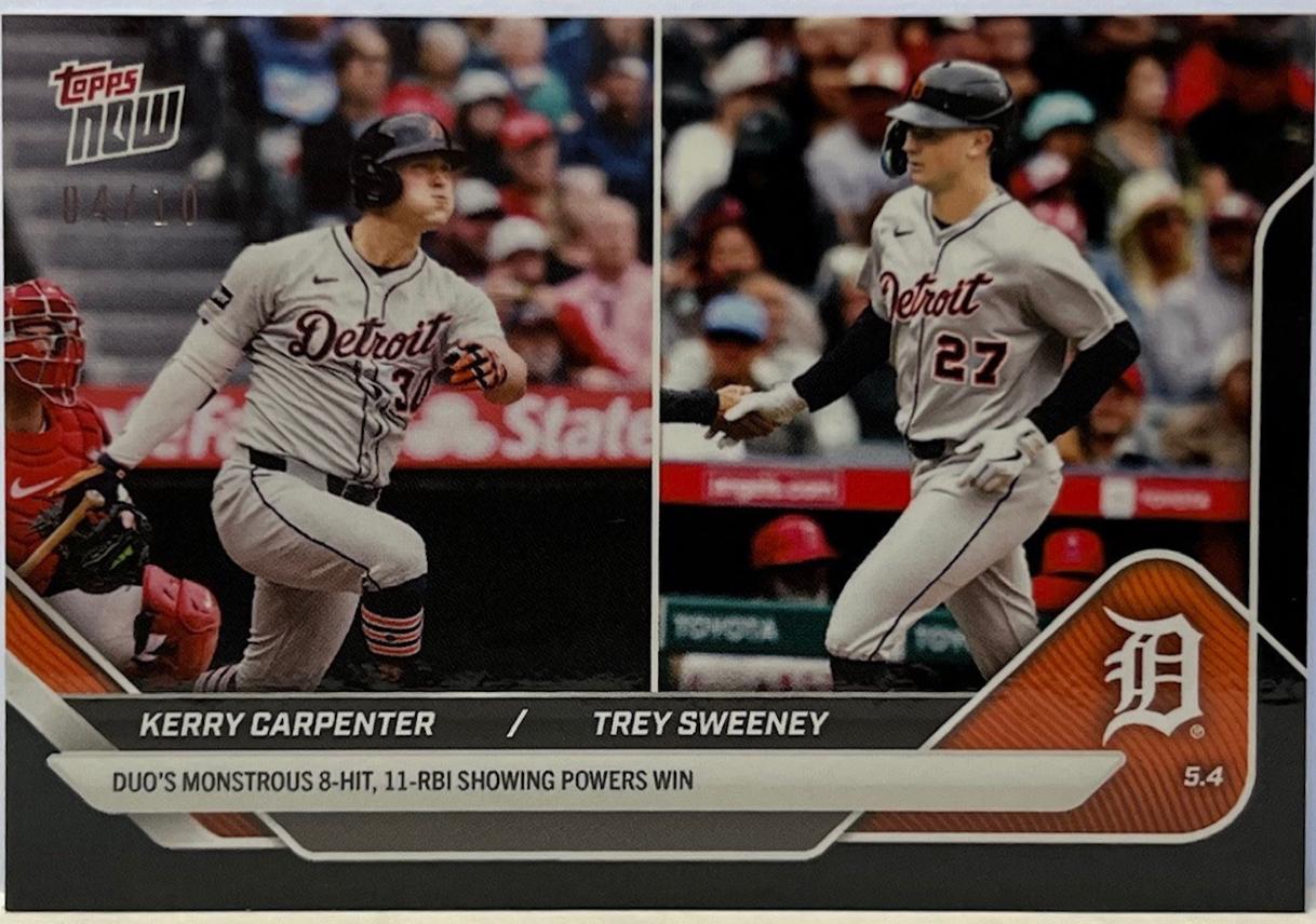 Kerry Carpenter / Trey Sweeney [Black Foil] #142