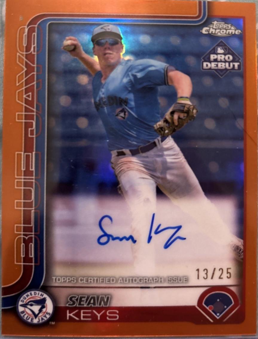 Sean Keys [Orange Lava Refractor Autograph] #PDC-10