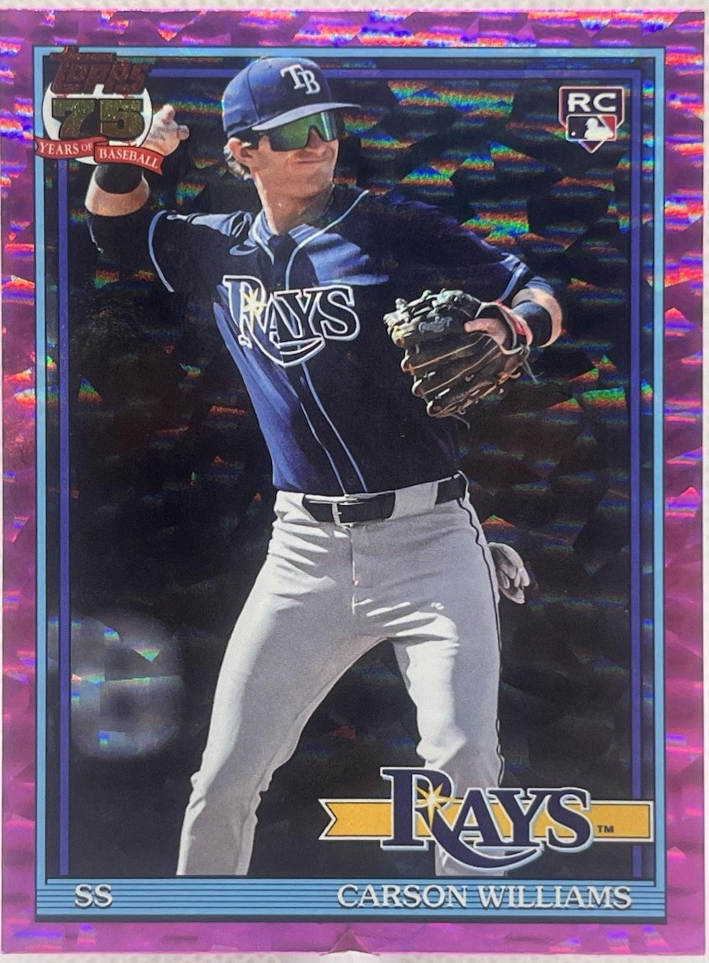Carson Williams [Pink Crackleboard Foil] #T91-38