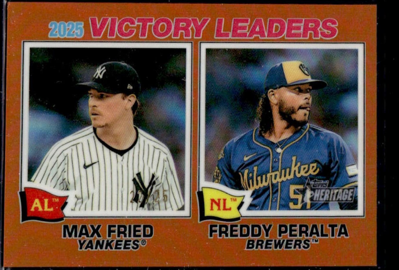 Freddy Peralta / Max Fried [Orange Bordered Chrome] #5
