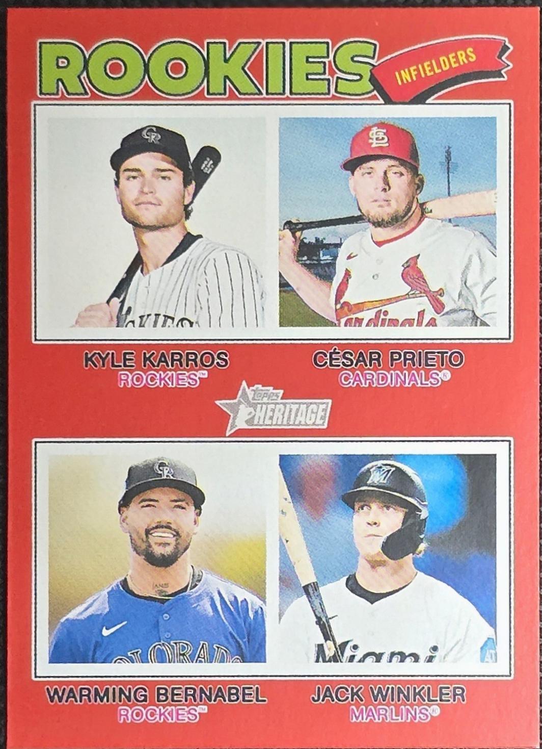 Jack Winkler / Warming Bernabel / Kyle Karros / Cesar Prieto [Red Bordered] #394