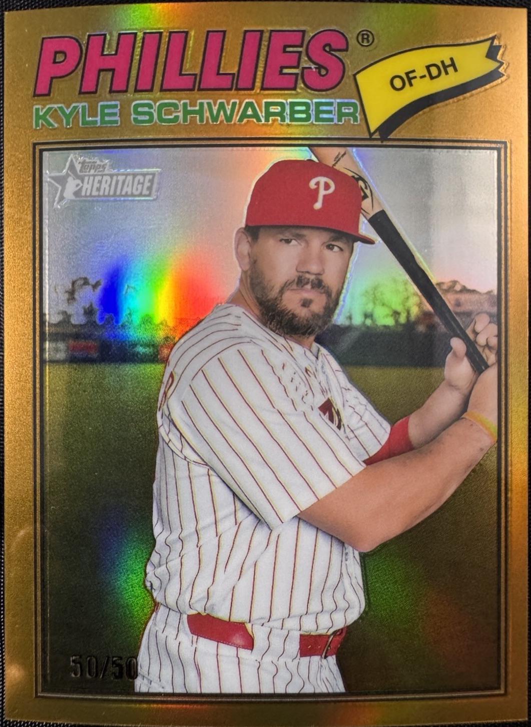 Kyle Schwarber [Gold Bordered Chrome] #159