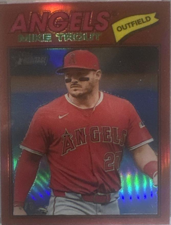 Mike Trout [Red Bordered Chrome] #163