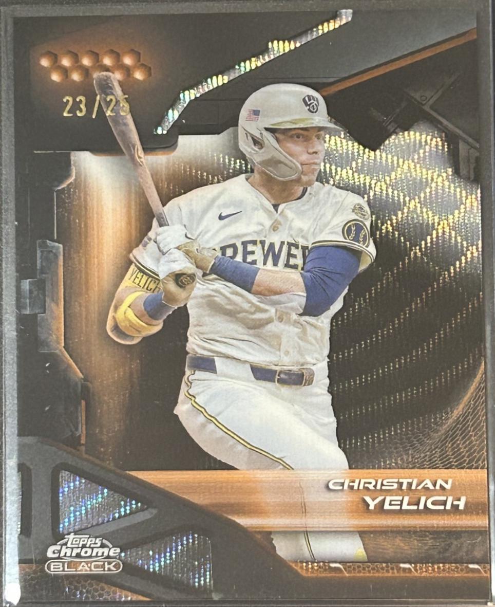 Christian Yelich [Orange Wave Refractor] #42