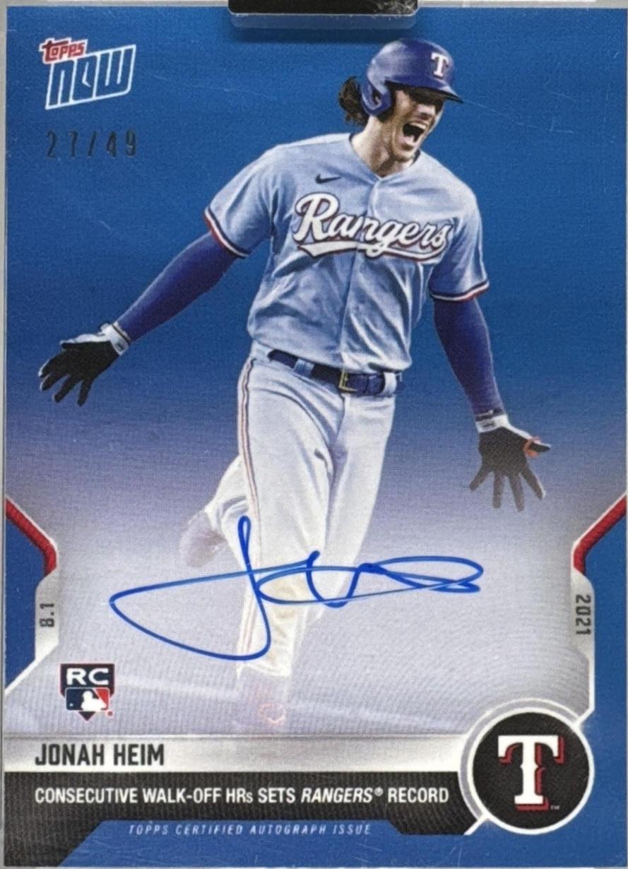 Jonah Heim [Autograph] #602B