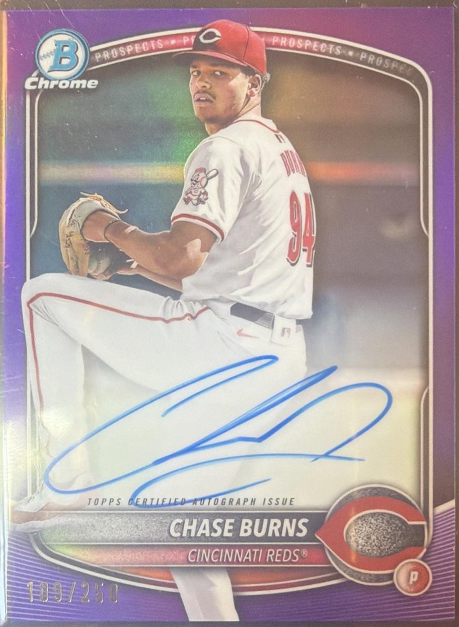 Chase Burns [Purple Mojo Refractor] #CPA-CB