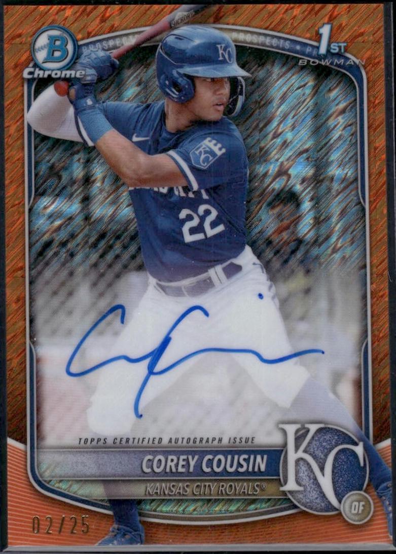 Corey Cousin [Orange Shimmer Refractor] #CPA-CCO