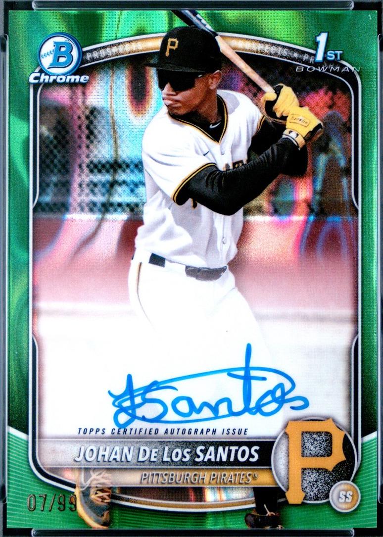 Johan De Los Santos [Green Lava Refractor] #CPA-JDLS