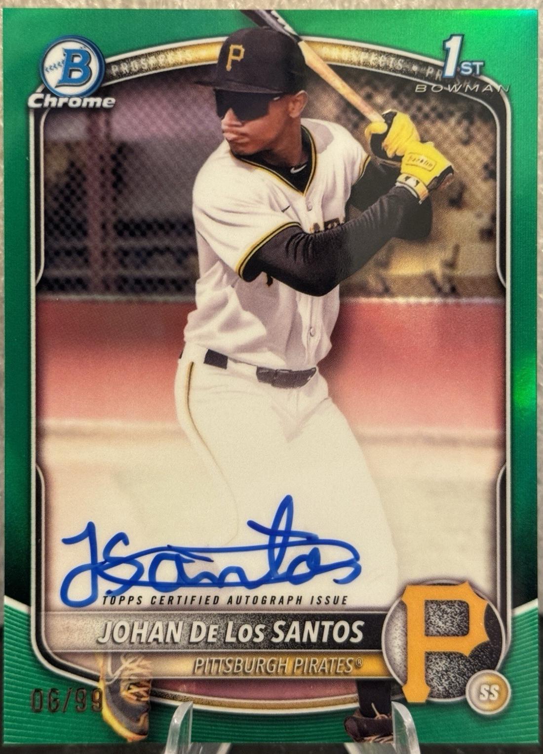 Johan De Los Santos [Green Refractor] #CPA-JDLS