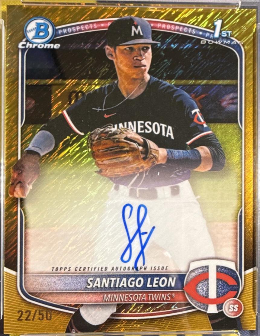Santiago Leon [Gold Shimmer Refractor] #CPA-SL