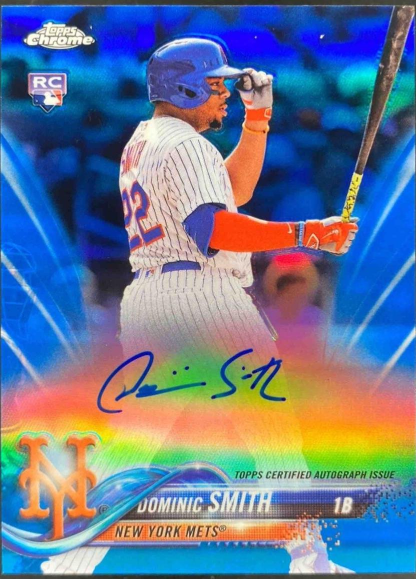 Dominic Smith [Blue Wave Refractor] #RA-DS