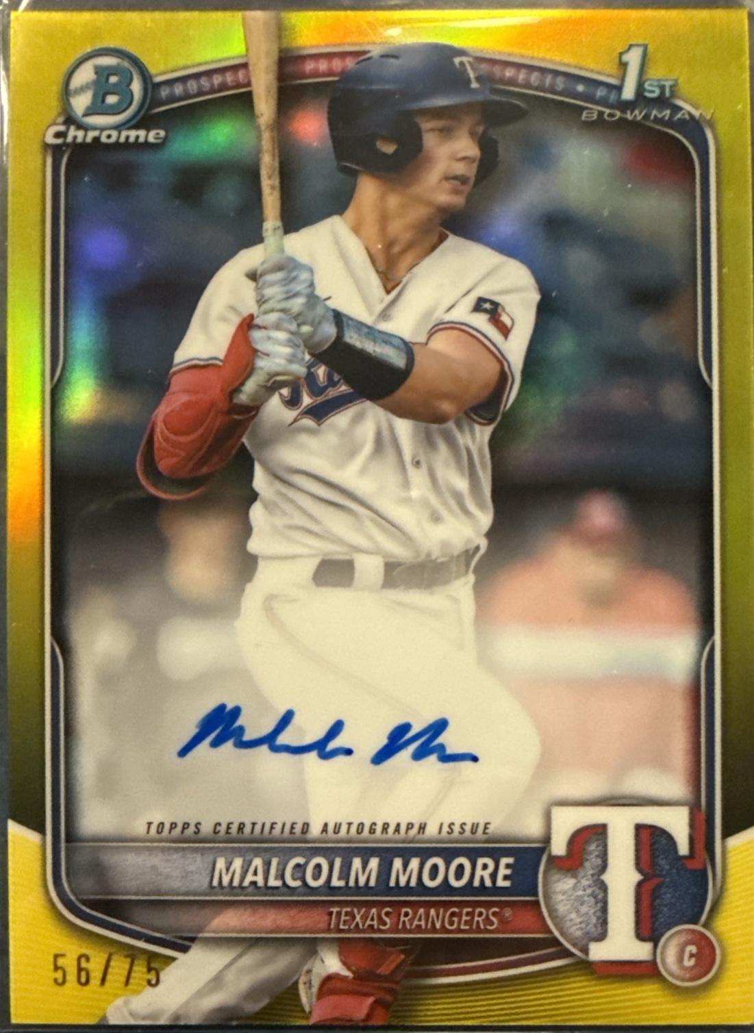 Malcolm Moore [Yellow Mojo Refractor] #CPA-MMO
