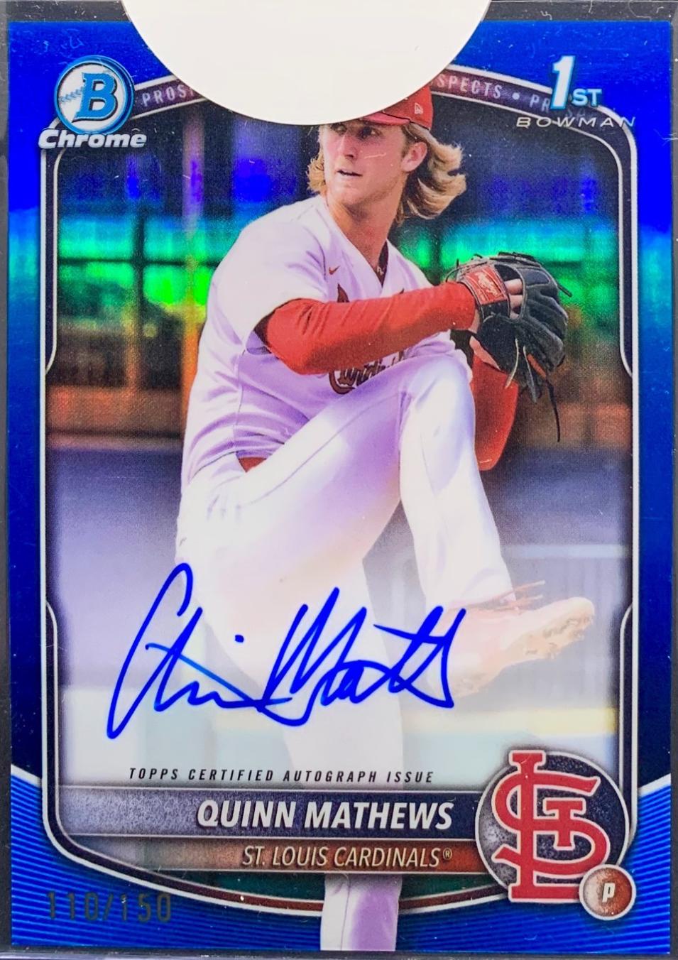 Quinn Mathews [Blue Mojo Refractor] #CPA-QM