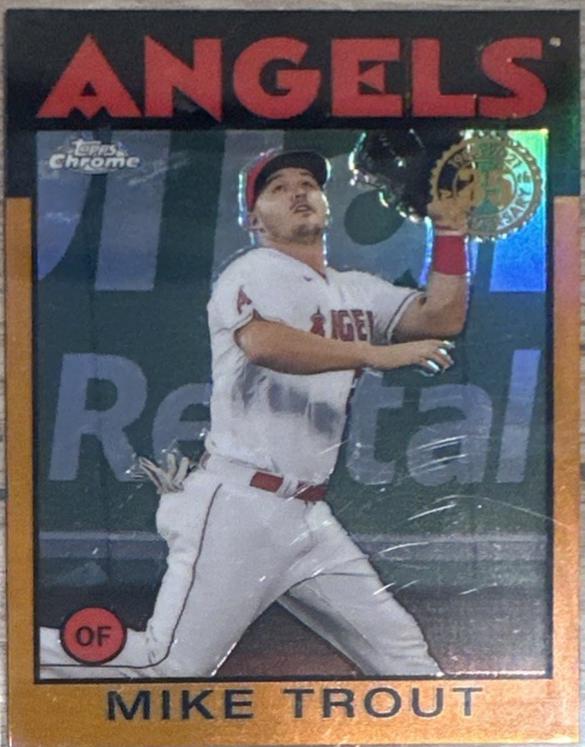 Mike Trout [Orange Refractor] #86BC-2