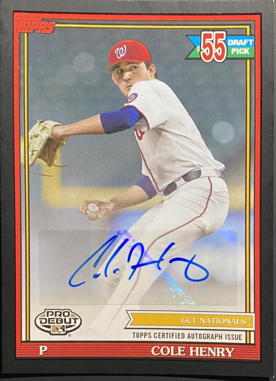 Cole Henry [Black Autograph] #PD-155