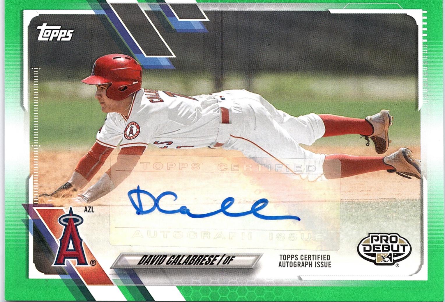 David Calabrese [Green Autograph] #PD-114