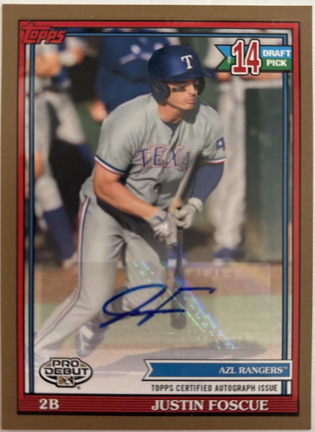 Justin Foscue [Gold Autograph] #PD-163