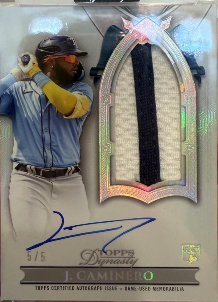 Junior Caminero [Silver Autograph Patch Vertical] #DAPB-JC2
