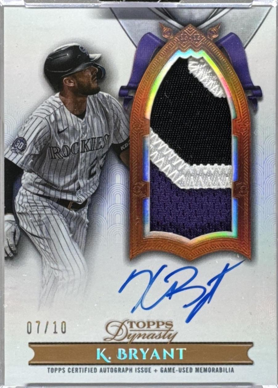 Kris Bryant [Autograph Patch Vertical] #DAPB-KB2