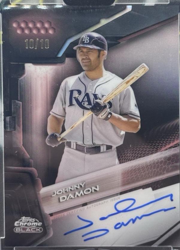 Johnny Damon [Rose Gold Wave Refractor] #CBA-JDA