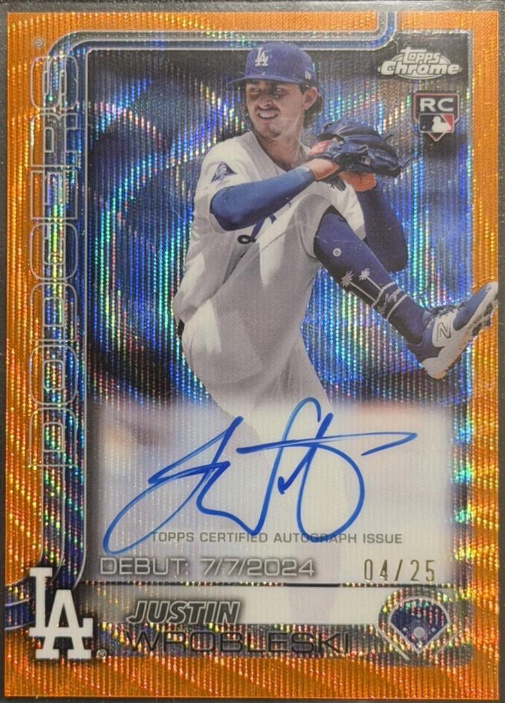 Justin Wrobleski [Orange Wave Refractor] #CRDA-JW