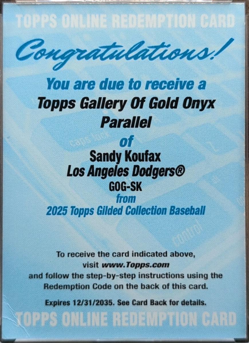 Sandy Koufax [Onyx] #GOG-SK