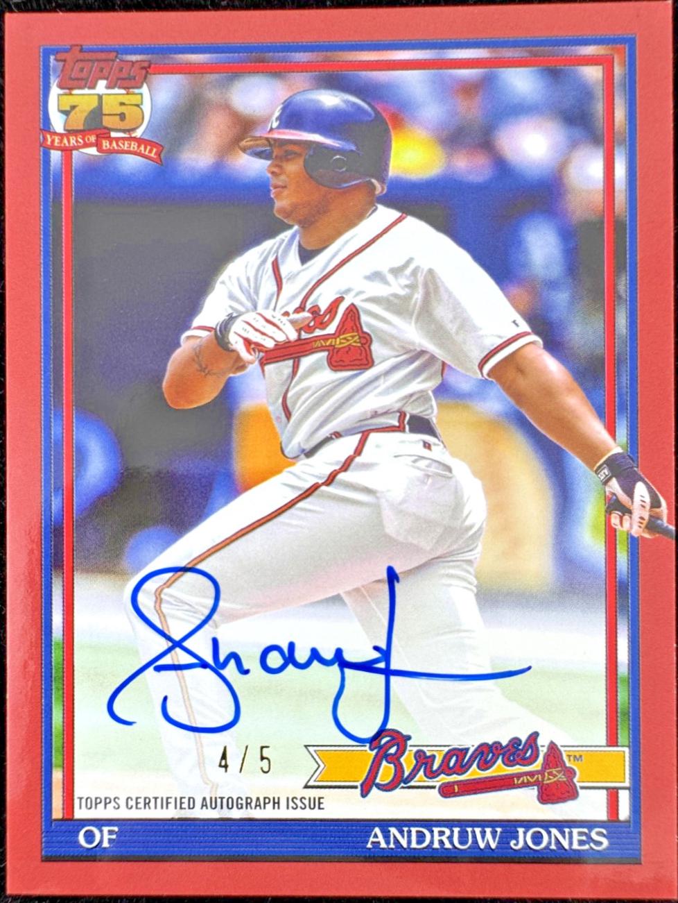 Andruw Jones [Red] #91A-DRU