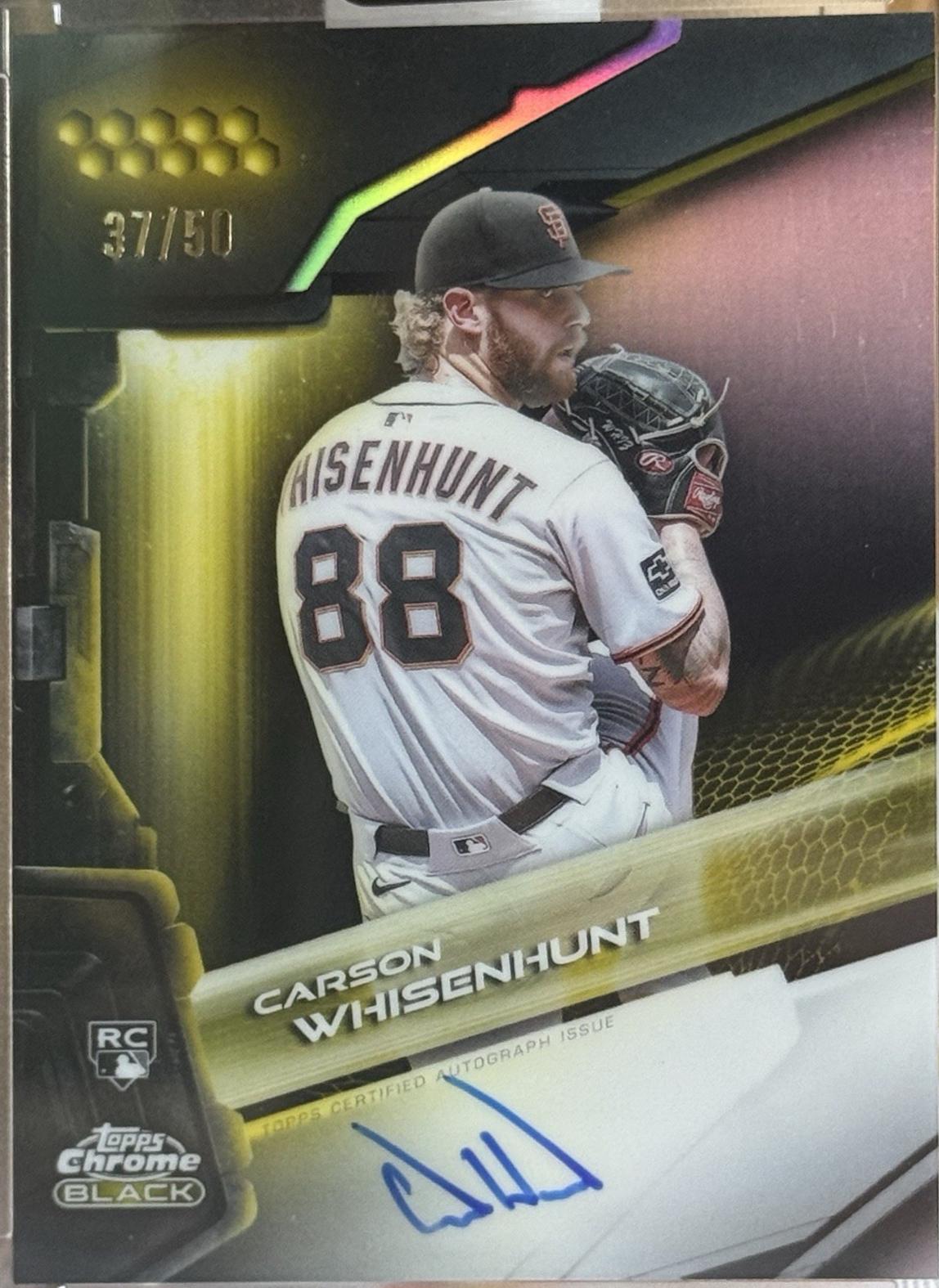Carson Whisenhunt [Gold Refractor] #CBA-CWH
