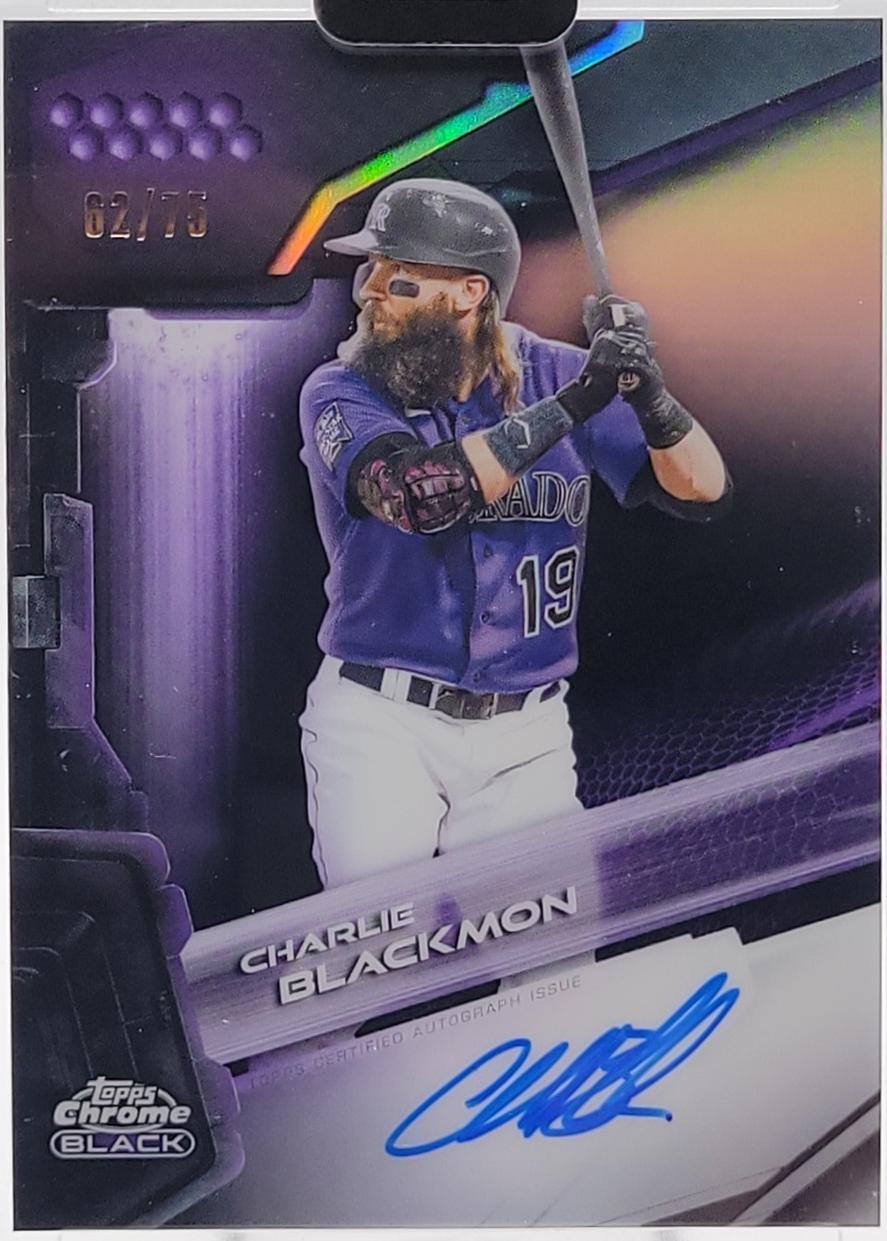Charlie Blackmon [Purple Refractor] #CBA-CBL