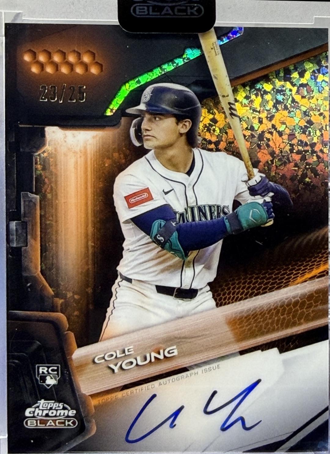 Cole Young [Orange Mini-Diamond Refractor] #CBA-CY