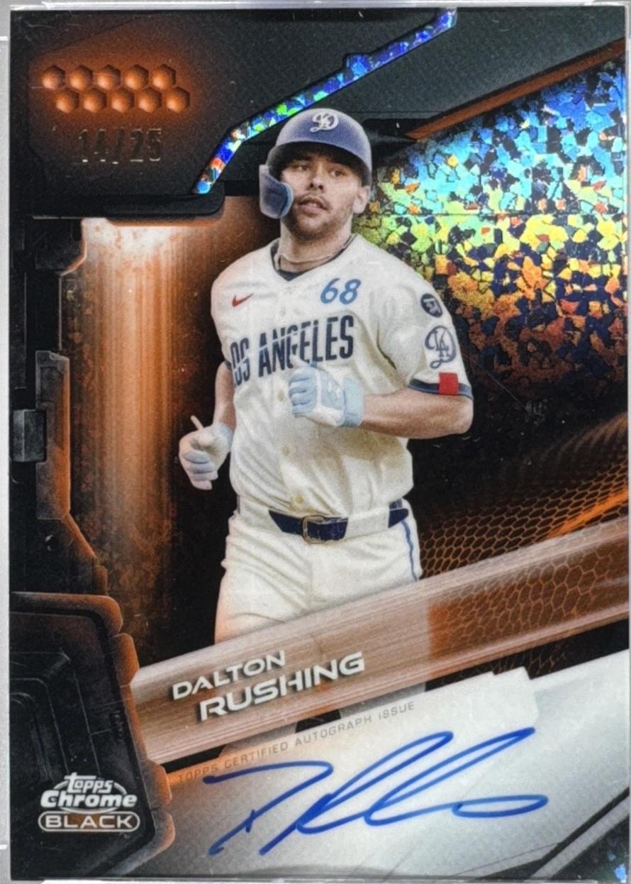 Dalton Rushing [Orange Mini-Diamond Refractor] #CBA-DR