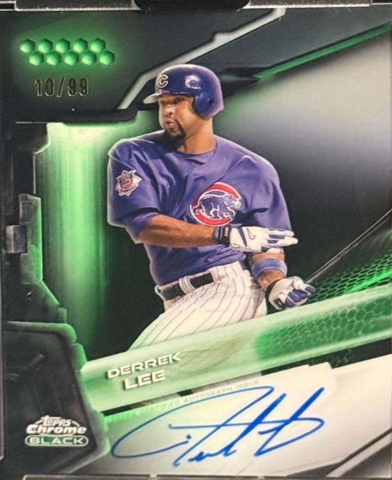 Derrek Lee [Green Refractor] #CBA-DL