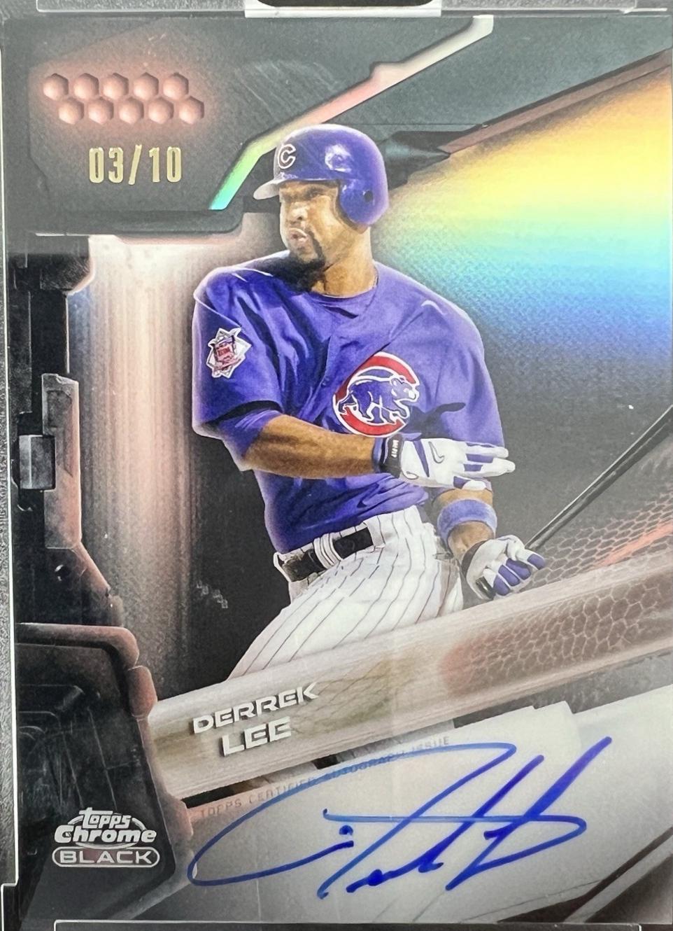 Derrek Lee [Rose Gold Refractor] #CBA-DL
