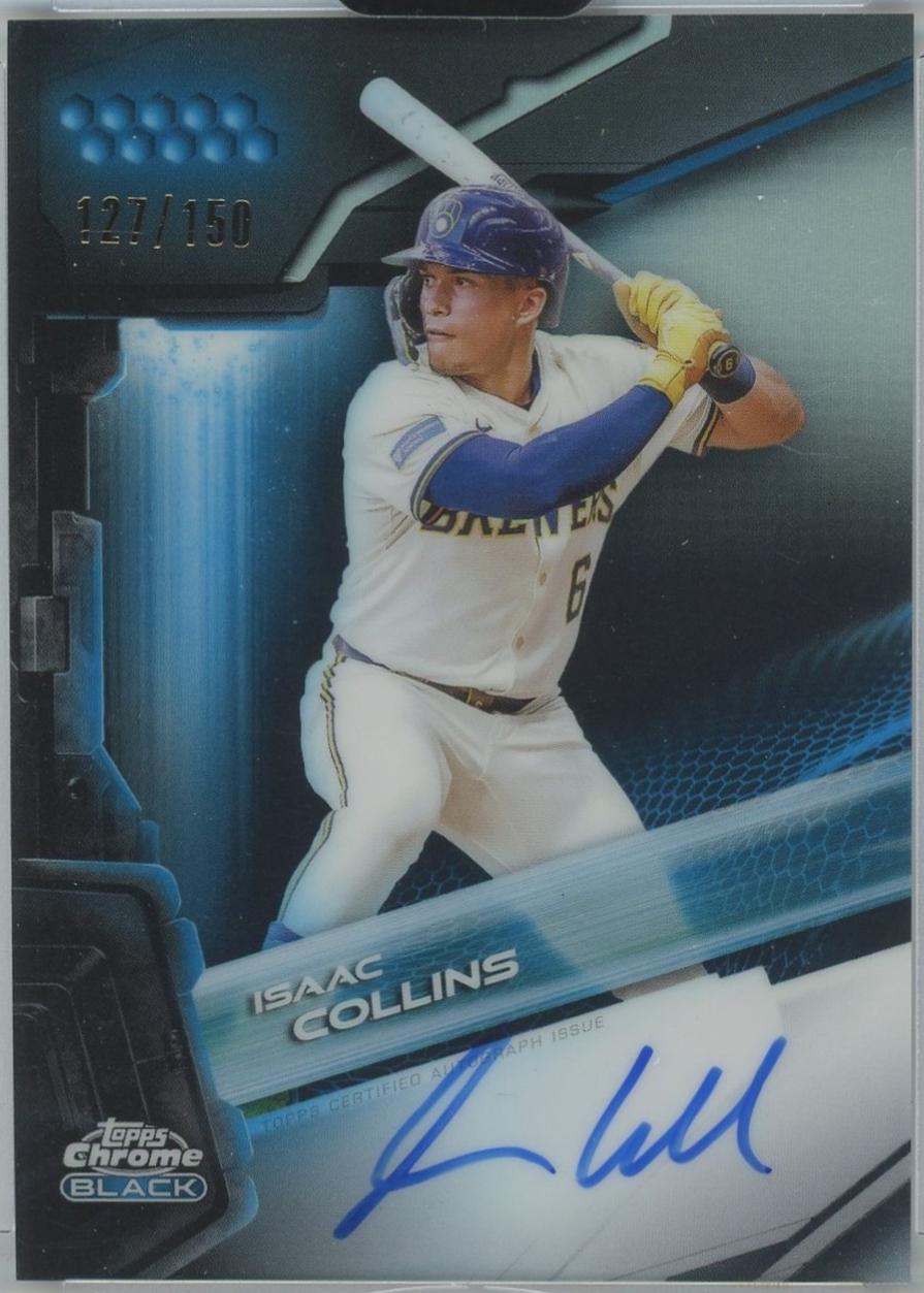 Isaac Collins [Blue Refractor] #CBA-IC