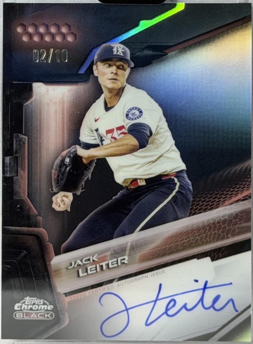 Jack Leiter [Rose Gold Refractor] #CBA-JLE