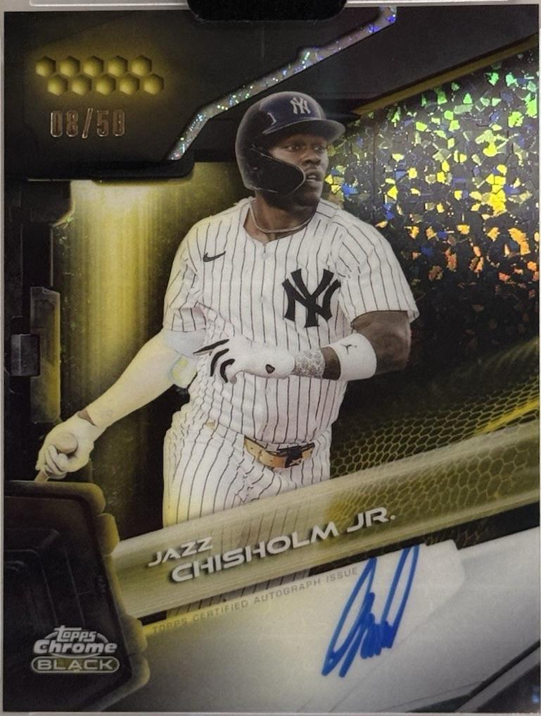 Jazz Chisholm Jr. [Gold Mini-Diamond Refractor] #CBA-JCJ