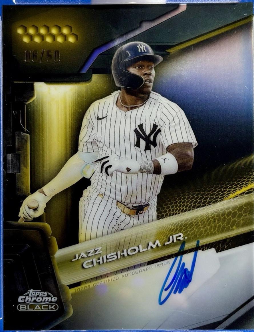 Jazz Chisholm Jr. [Gold Refractor] #CBA-JCJ