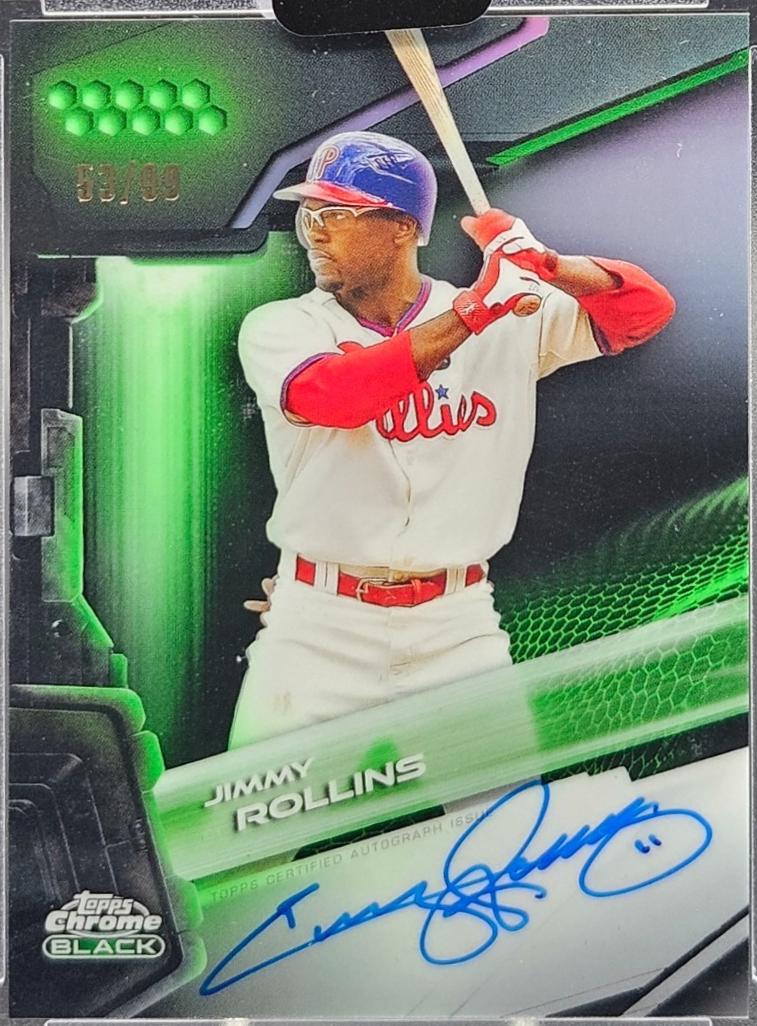 Jimmy Rollins [Green Refractor] #CBA-JRO