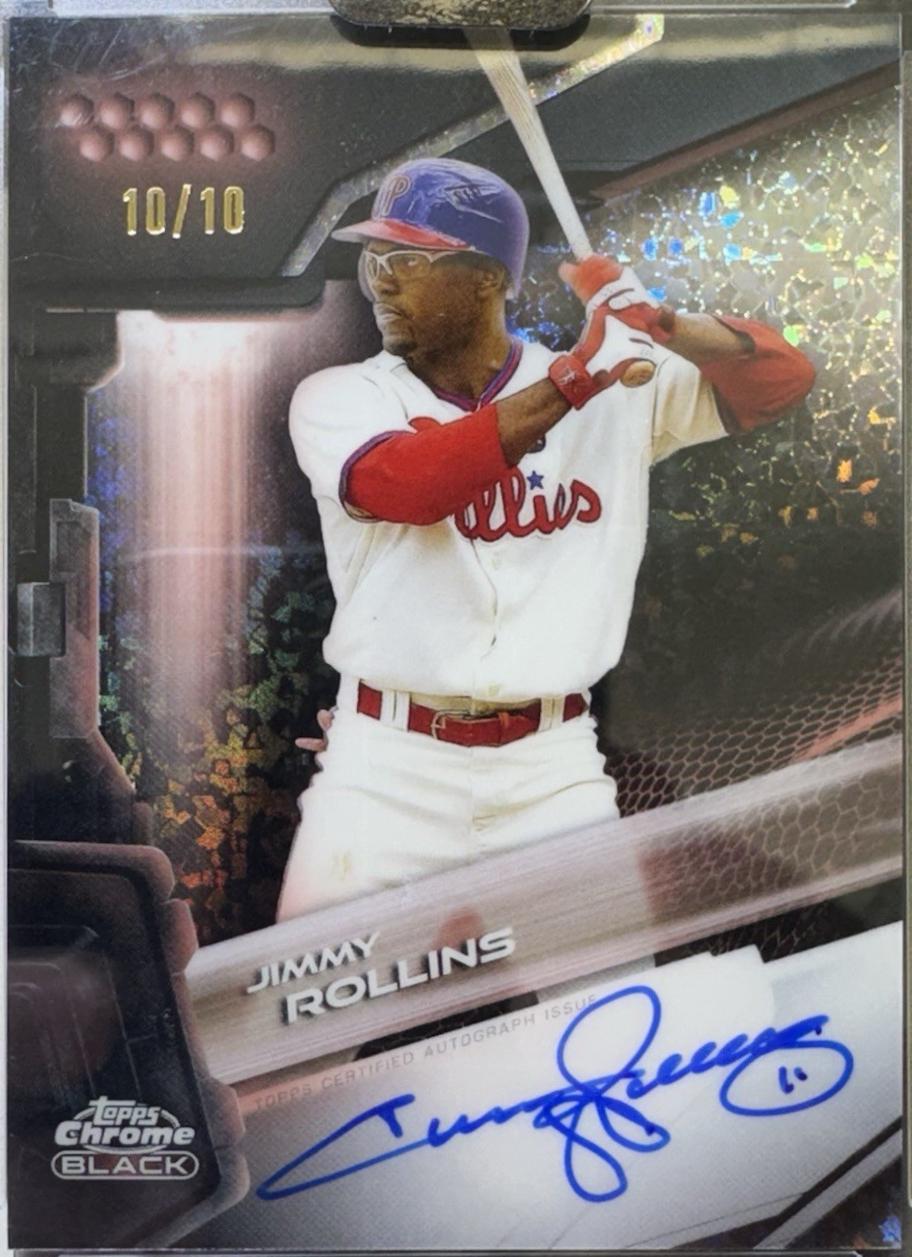 Jimmy Rollins [Rose Gold Mini-Diamond Refractor] #CBA-JRO
