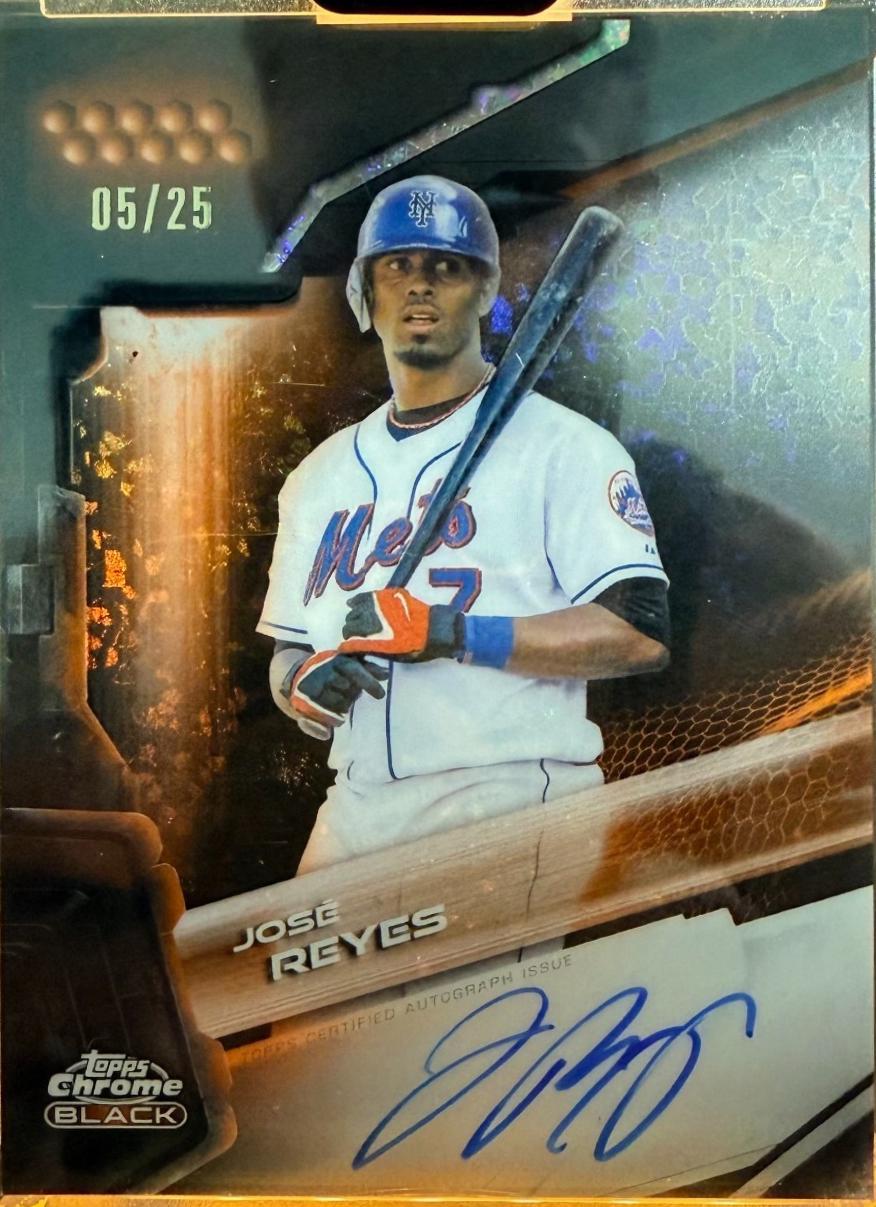 Jose Reyes [Orange Mini-Diamond Refractor] #CBA-JRE