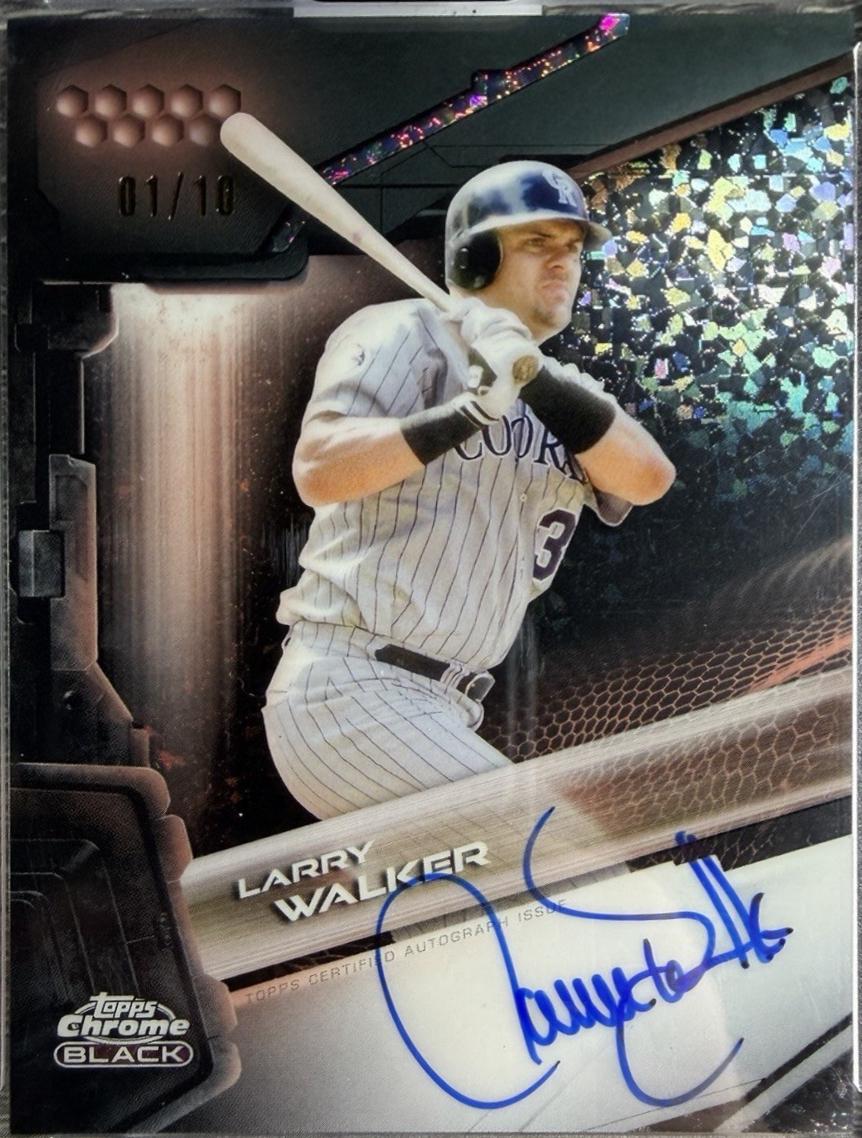 Larry Walker [Rose Gold Mini-Diamond Refractor] #CBA-LWA