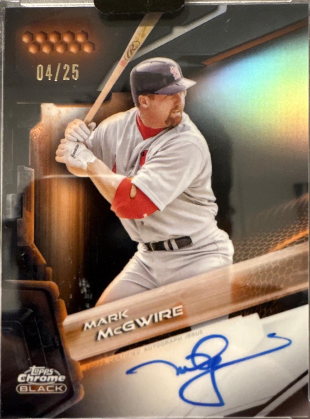 Mark McGwire [Orange Refractor] #CBA-MM