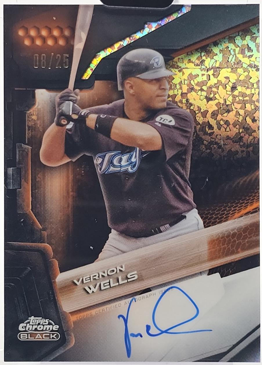 Vernon Wells [Orange Mini-Diamond Refractor] #CBA-VW