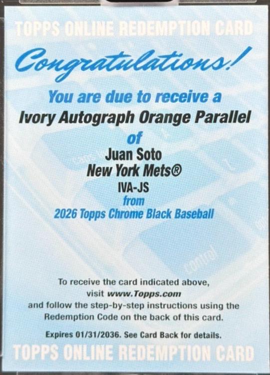Juan Soto [Orange] #IVA-JS